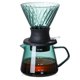 thumbnail image 3 of Interruptor de goteo de inmersión de 600 ml Cristal para cafetera de vertido Gotero de café en forma de V y filtro, 3 of 5