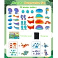 thumbnail image 6 of Magnetic Wooden Dinosaur Building Blocks Toy Set - 30Pcs STEM Montessori Toy for Toddlers, Educational Fine Motor Skills Gift for Kids 3 4 5 Years Old, 6 of 7