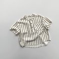 thumbnail image 4 of COM1950s Hauts d'Été Mignons, T-Shirt à Manches Courtes en Coton à Rayures pour Enfants, Col Rond, Shorts en Coton pour Garçons, 4 of 6