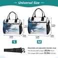 thumbnail image 2 of Abstract Snowy Landscape Lunch Bag Insulated Lunch Box Leakproof Reusable Cooler Tote Adjustable Shoulder Strap for Men Women 12L, 2 of 6