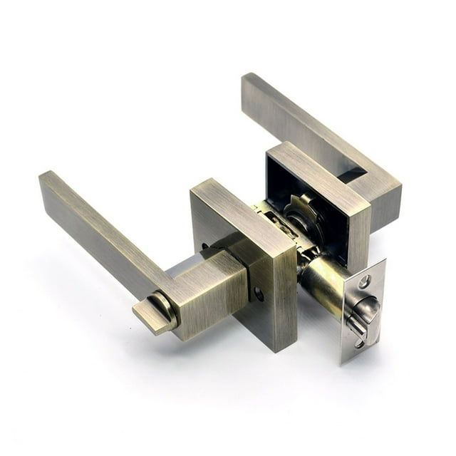 Serrure de Poignée de Porte avec Noyau de Serrure/loquet Serrure Poignée en Alliage d'Aluminium Serrure de Pièce en Alliage d'Aluminium, Facile à Installer