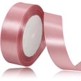 thumbnail image 1 of LAICAIW Solid Color Rose Gold Satin Ribbon, 3/4 Inches x 25 Yards Fabric Satin Ribbon for Gift Wrapping, Crafts, Hair Bows Making, Wreath, Wedding Party Decoration and Other Sewing Projects, 1 of 7