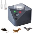thumbnail image 1 of Repelente ultrasónico de plagas, Cobertura ultrasónica de 360° con 3 LED y 4 Modos para áticos, almacenes, sótanos, garajes y oficinas, 1 of 5