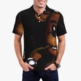 thumbnail image 2 of Lsque Five Nights At Freddy'S Pattern Golf Shirts for Men Dry Fit Print Moisture Wicking Performance Short Sleeve Polo Shirt-X-Large, 2 of 7