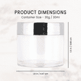 thumbnail image 4 of Beauticom 24 Jars High Quality 30 Gram/ML 1 Oz Thick Acrylic Sample Container Jars - BPA Free (Silver), 4 of 7