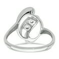 thumbnail image 7 of 14k White Gold Polished 2-Stone Mothers Ring Mounting QXMR3/2W-7, 7 of 7