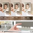 thumbnail image 3 of Makeup Mirror with Lights Modern Vanity Mirror x Lightedup Mirror with Color Dimmable Lighting & Mount Touch Sensor with Detachable X Spot Mirror Sleek Metal Frame \u W, 3 of 8