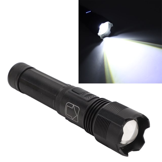 Linterta Recargable, Lintería Súper Brillante de Batería Compacta Abs de Aleación de Luminio para emergencias