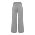 thumbnail image 4 of WILLBEST Pantalones Casuales de Pierna Ancha para Mujer, Pantalones Deportivos de Yoga Holgados de Cintura Alta con Cordón Y Bolsillos, Pantalones Cómodos para Uso Diario. Mediana, 4 of 6
