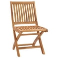 thumbnail image 3 of vidaXL Patio Chairs 2 pcs with Green Cushions Solid Teak Wood, 3 of 11
