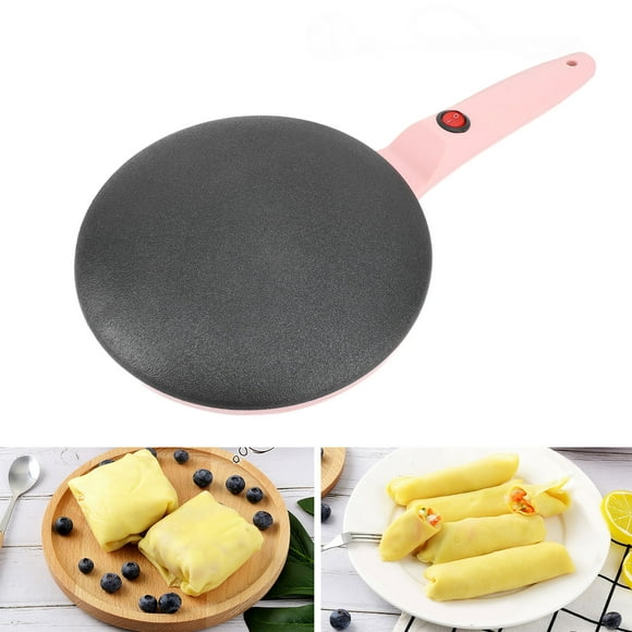Electric Crepe Maker, 8 Inch Portable Crepe Maker Crepe Pan and Non Stick Dipping Plate, Handhold Pancake Machine with Batter Spatula, for Pancakes, Bacon, Tortilla