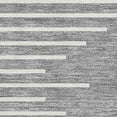 thumbnail image 3 of HomeRoots 679736 8 x 10 ft. Gray & Ivory Geometric Transitional Washable Machine Made Rectangle Area Rug with UV Protection, 3 of 9