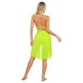 thumbnail image 3 of MSemis Women's Lyrical Dance Costume Modern Contemporary Ballet Dress Gymnastic Leotard Fluorescent Yellow M, 3 of 6