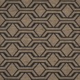 thumbnail image 5 of SAFAVIEH Courtyard Bristol Geometric Indoor/Outdoor Area Rug, Brown/Black, 6'7" x 6'7" Round, 5 of 6