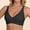 Dark Gray, variant on Women's Leopard Print Wireless Push Up Bra Ice Silk Outer Layer Breathable Soft Cup Plus Size Comfortable All Day Support For Young Women Blue M