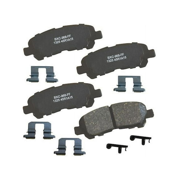 Rear Brake Pad Set - Compatible with 2008 - 2013 Toyota Highlander 2009 2010 2011 2012