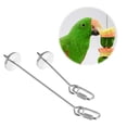 thumbnail image 4 of Birds Food Holder Parrot Feeder Support Stainless Steel Fruit Spear Stick Meat Skewer Bird Feeding Stick, 4 of 4