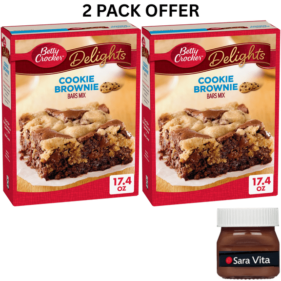 Betty Crocker Delights Cookie Brownie Bar Mix, 17.4 oz.