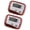 Red, variant on Small Digital Pedometer with Clip Portable Walking Pedometer Simple Step Counter for Step Fitness Camping Hiking