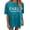 Blue, variant on Womens Paris Letter Graphic Oversized T Shirts Crewneck Drop Shoulder Tops Trendy Fashion Tee Relaxed Pullover Streetwear