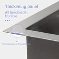 thumbnail image 6 of Undermount Single Bowl Stainless Steel Kitchen Sink with Workstation, 6 of 9