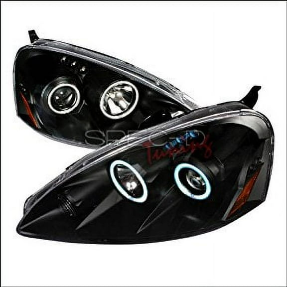 Spec-D Tuning Acura RSX 2005 2006 CCFL LED Halo Projector Headlights - Black