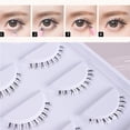 thumbnail image 2 of 5 Pair Cosplay Lower Under Bottom Fake False Eyelashes Make up Lashes Cross G6H7, 2 of 9