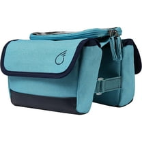 sixthreezero Bike Bag Front Frame, Waterproof Bicycle Pannier, Double Sided, Phone Holder, Light Blue