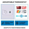 thumbnail image 2 of Kenmore 14.6 Cu. Ft Chest Freezer, 413L, Manual Defrost, Balanced Hinge Lid, Garage-Ready, White, Deep Freezer, 2 of 8