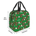 thumbnail image 2 of Bingfone Cute Santa And Ho Ho Ho Print Lunch Bag Insulated Lunch Box, Small Leakproof Cooler Food Lunch Containers Reusable High Capacity Lunch Tote Bags for Work, Travel, Outdoor, 2 of 5