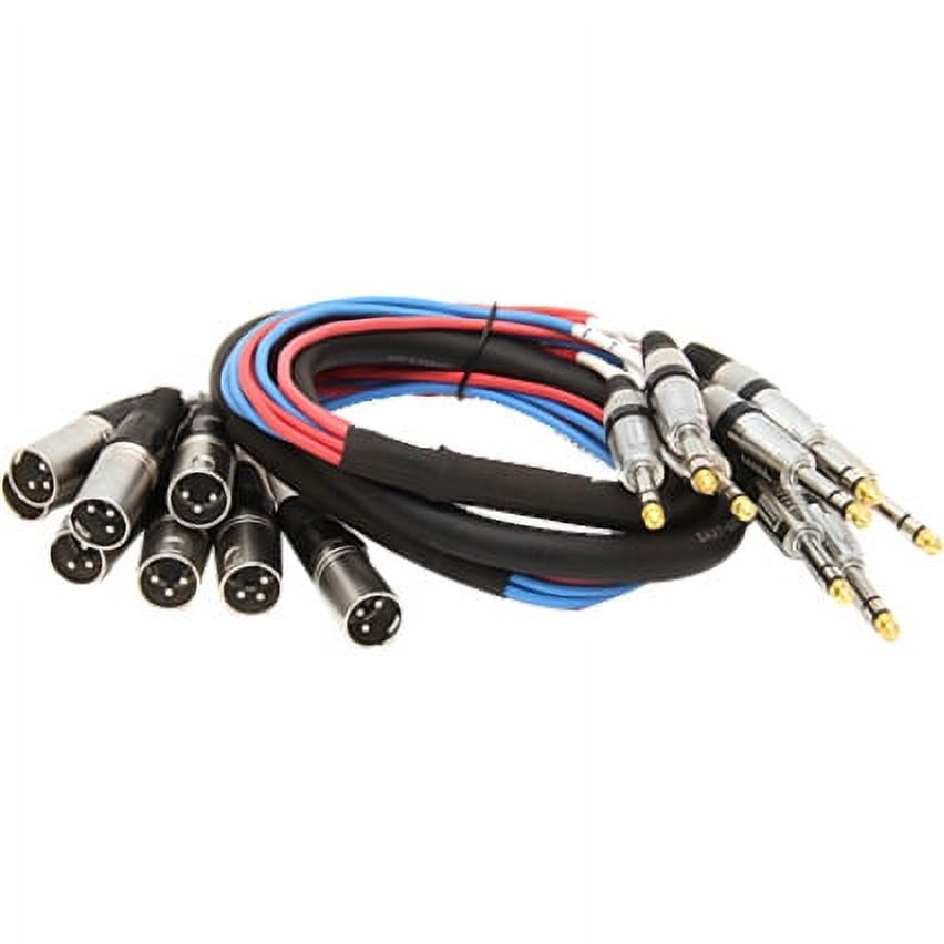 Seismic Audio SAXT-8x5M, 8 Channel 5' TRS to XLR Male