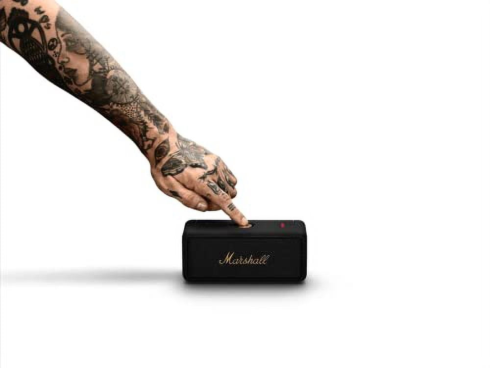Marshall EmbertonⅡ Black ＆ Brass Marshall Emberton II Portable Bluetooth Speaker - Black &amp