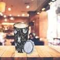 thumbnail image 6 of 20oz Tumbler With Lid And Straw, Sloths In Tree Vacuum Insulated Iced Coffee Mug Reusable Travel Cup Stainless Steel Water Bottle, 6 of 6