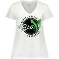 thumbnail image 3 of Inktastic Mental Health Awareness Brave Women's Plus Size V-Neck T-Shirt, 3 of 5