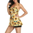 thumbnail image 3 of wsevypo Womens Plus Size Tankini Swimsuits Two Piece Bathing Suit Floral Tankini Top with Boyshort Swimwears, 3 of 6
