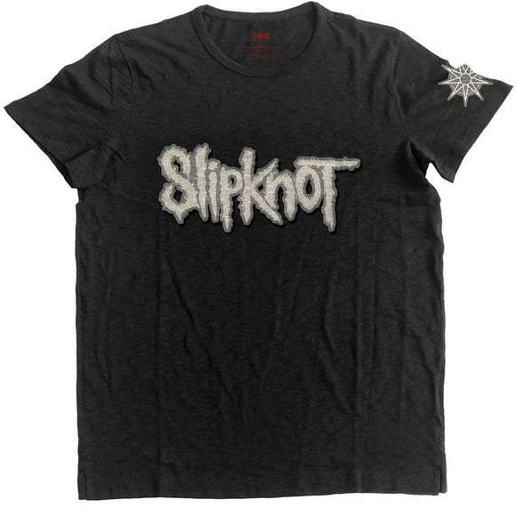 Slipknot Unisex T-Shirt Logo & Star (Applique)