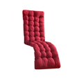 thumbnail image 3 of jinwen Coussin de Chaise Longue Coussin de Siège de Chaise pour Mobilier de Jardin Extérieur Intérieur Rouge, 3 of 9