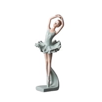 Artificial Ballerina Statue Sculpture, Home Decor Desktop Figurine, Elegant Artwork Collectible Gift For Girls Women Christmas Clearance