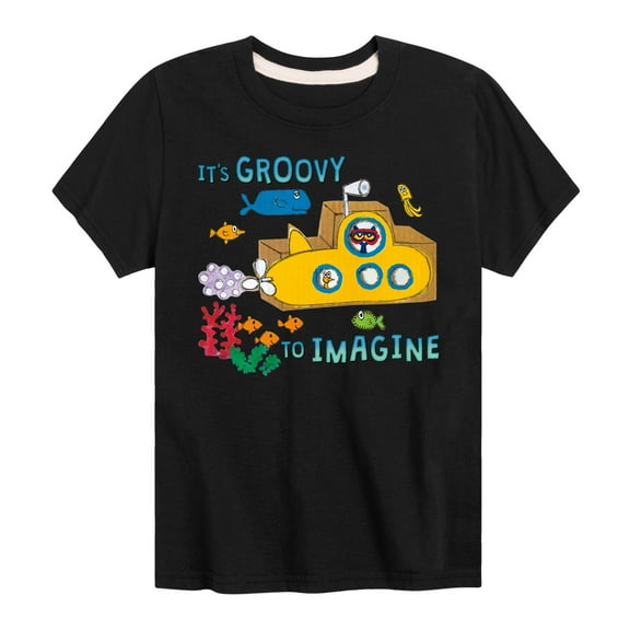 Pete The Cat - Its Groovy To Imagine - Toddler And Youth Short Sleeve Graphic T-Shirt