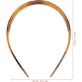 thumbnail image 3 of Hard Plastic Headbands Double Row Hair Hoops Vintage No Slip Hair Bands with Teeth for Women, 2pcs, 3 of 5