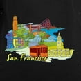 thumbnail image 3 of CafePress - San Francisco Travel Poster Long Sleeve T Shirt - Women's Long Sleeve Graphic Tee Casual Fit, 3 of 4