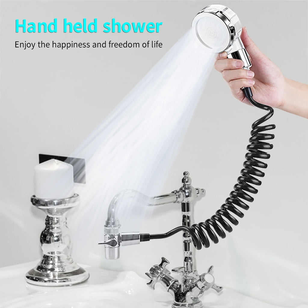 Agiferg Hand shower Quick Connect Sink Hose Spray Set For Hair Washing