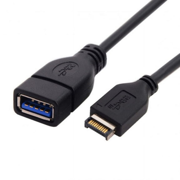 Xiwai Cable USB 3.1 Front Panel Header to USB 3.0 Type-A Female Extension Cable 20cm