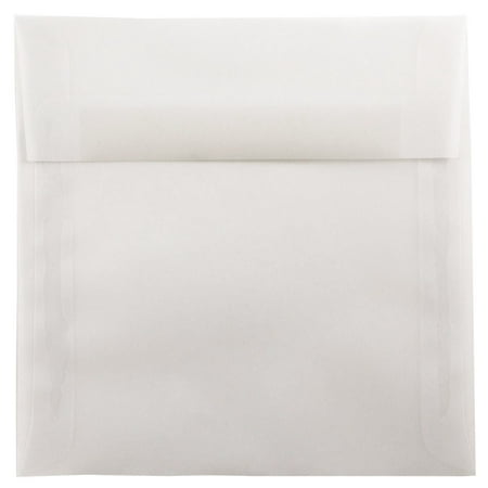 UPC: 0609465314204 | JAM 8.5 x 8.5 Translucent Envelopes  Clear  1000/Carton