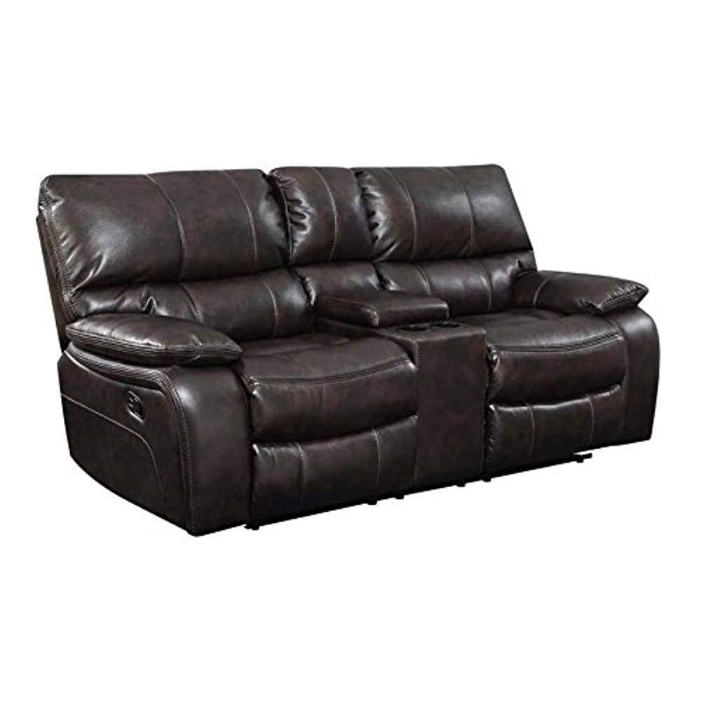Coaster Home Furnishings Coaster 601932 Motion Loveseat, TwoTone Dark