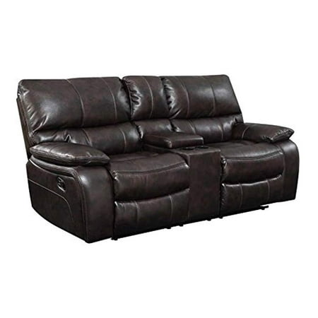 Tri Tone Leather Loveseat - Coaster Home Furnishings Coaster 601932 Motion Loveseat, Two-Tone Dark Brown, Willemse Motion Collection