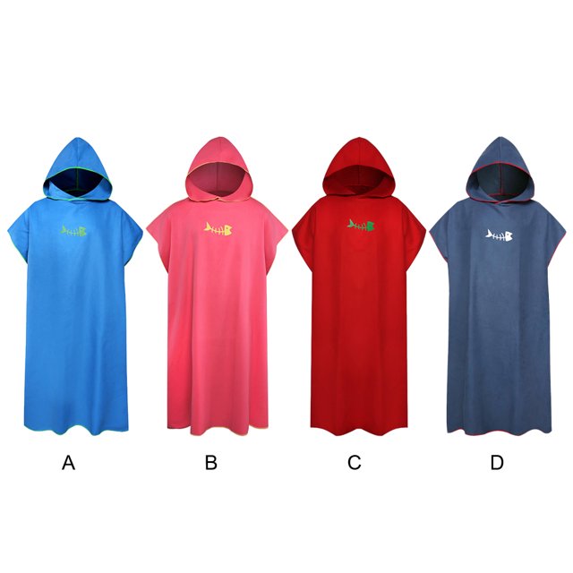 Becaristey Hooded Towel Poncho For Easy And Convenient Changing Changing Towel Robe With Hood Changing Robe dark blue