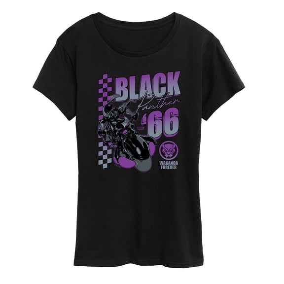 Marvel - Black Panther Motorcycle Racing Women's Short Sleeve Graphic T-Shirt