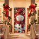 thumbnail image 5 of Bandera Navideña para Puerta, Diseño de Papá Noel y Muñeco de Nieve, de Poliéster, 35 X 71 Pulgadas, para Colgar En La Pared Del Porche Delantero, Decoración Festiva para Exteriores E Interiores, par, 5 of 5