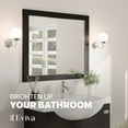 thumbnail image 4 of Eviva Aberdeen 36" Espresso Framed Bathroom Wall Mirror, 4 of 5